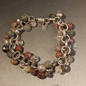 Unique Faceted Tourmaline bracelet.